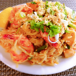 Pad Thaï aux crevettes